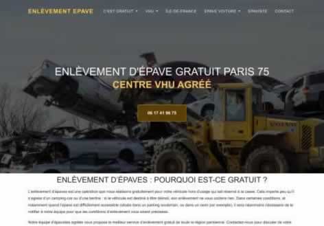 Enlevement epave gratuit Paris