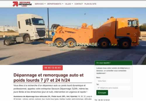 Secours dépannage auto poids lourds